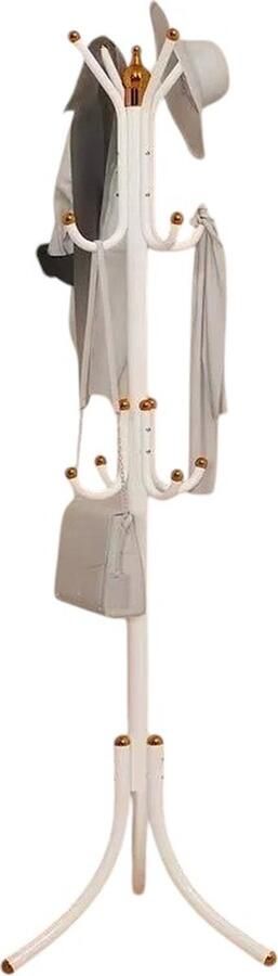 Jermore Stalen Verticale Kleerhanger Modern Ontwerp met Schoenrek 175x45 cm Ideaal voor Ingang of Woonkamer