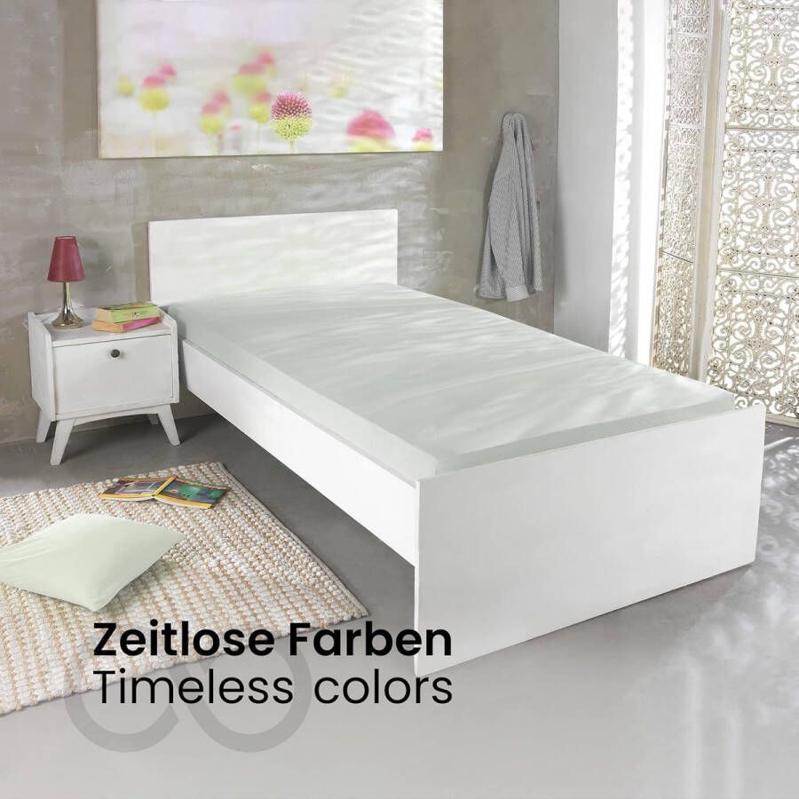 Jersey hoeslaken spanlaken voor waterbedden en boxspringbedden van 100% katoen 200 x 220 zilverkleurig lichtgrijs