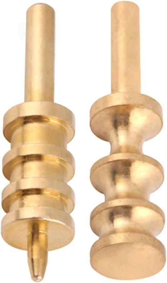 JGS Premium Leren Soldeerbout Effen Messing Hoofd Soldeerpunt voor het Bewerken van Leer Warme Rand Messing