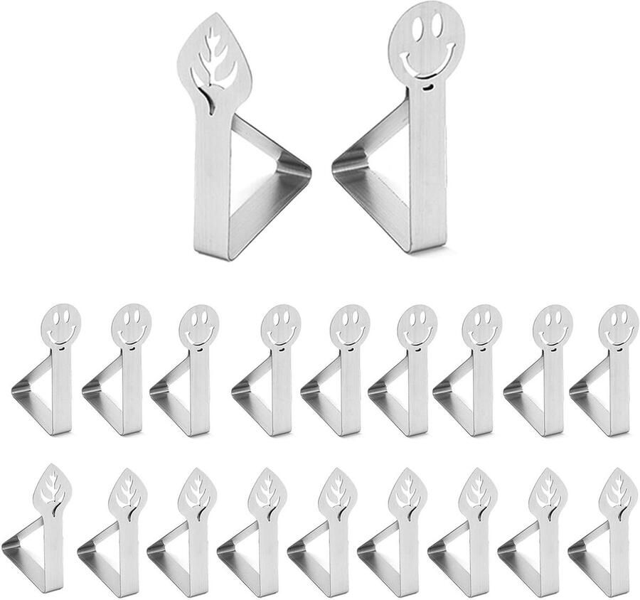 Zeynomax Tafelkleedhouder voor buiten met 20 stuks klemmen Geschikt voor dikke tafels tuin eettafels en restaurants Ideaal voor gezinnen Duurzaam materiaal