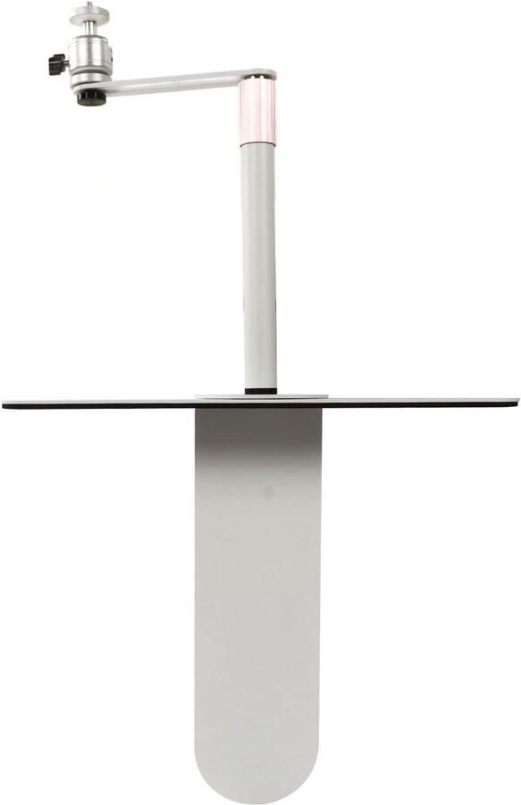 JGS Premium Verstelbare projectorstandaard voor bank en nachtkastje in wit Hoogte 24-40 cm Montagehouder met 1 4 inch draad