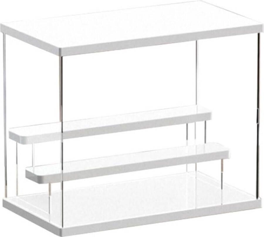 Joody acrylvitrine voor verzameling stofdichte vitrine met deur acryldoos voor figuren amiibo manga vitrine voor woonkamer