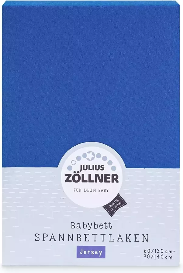 Julius Zöllner hoeslaken Jersey voor het kinderbed grootte: 60x120 70x140 cm blauw