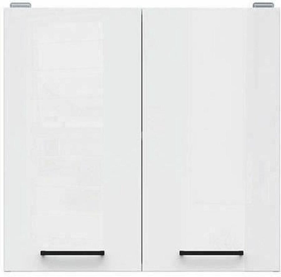 Merkloos Junona keukenkast hoog 60 x 57.3 x 30 cm 2 deuren glanzend wit