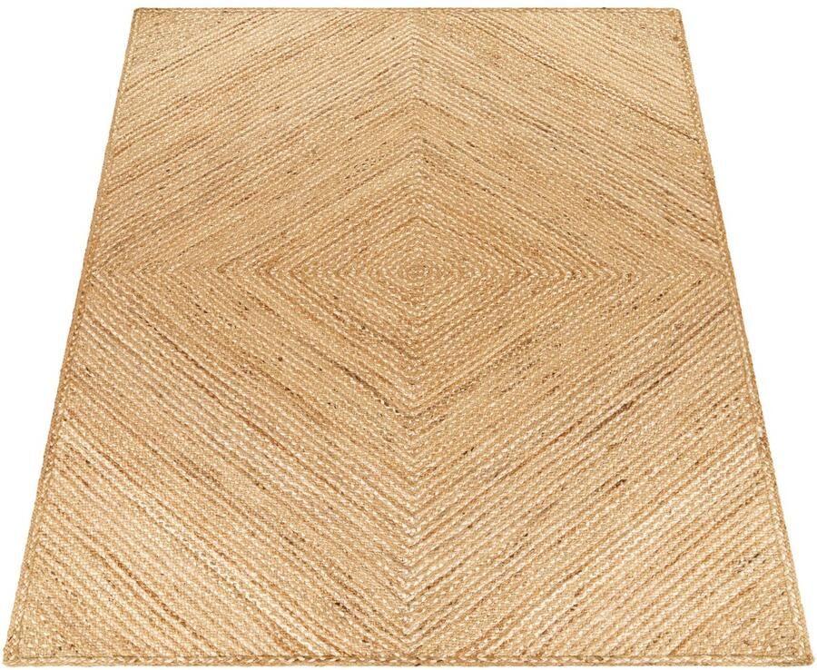 Jute Flatweave Rug Boho -stijl Duurzame en gemakkelijke verzorging Natuurlijke vezels