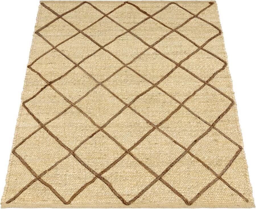 Jute Flatweave Rug Boho Style Duurzaam gezellig en gemakkelijk te reinigen moderne patronen