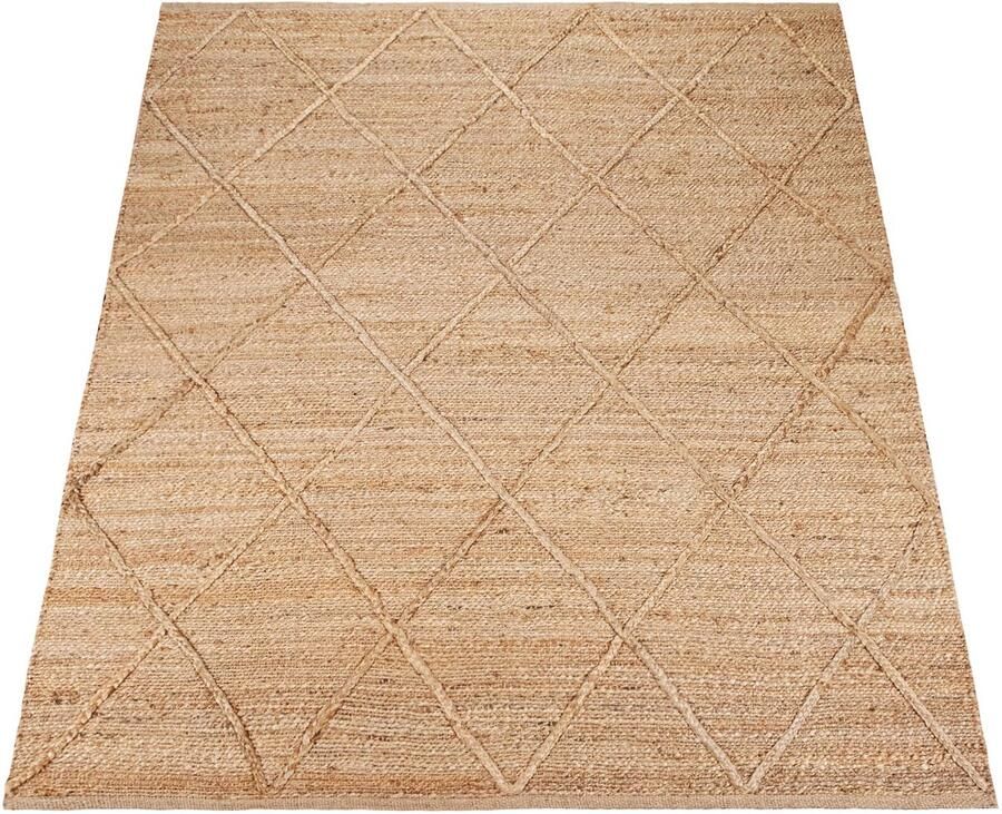 Jute Flatweave Rug Modern Boho Design – Durable & Soft – Natural Material