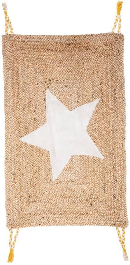 Jute tapijt met sterrenmotief SOFT STAR 60 x 90 cm