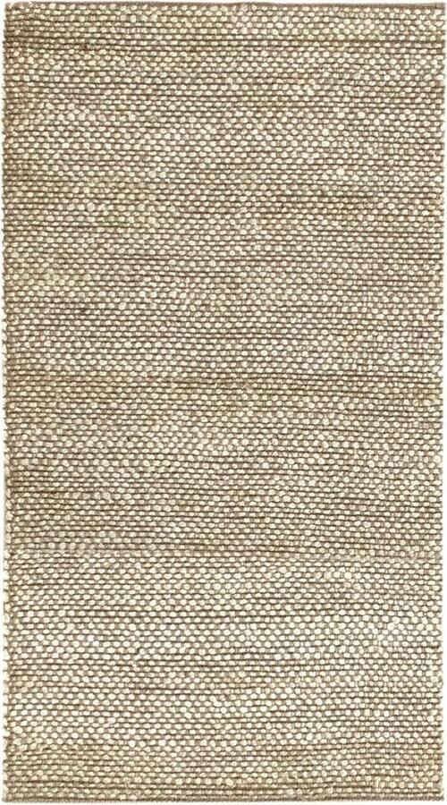 Jute Tapijt Natuurlijke Vezels Handgeweven 110x60cm Wit