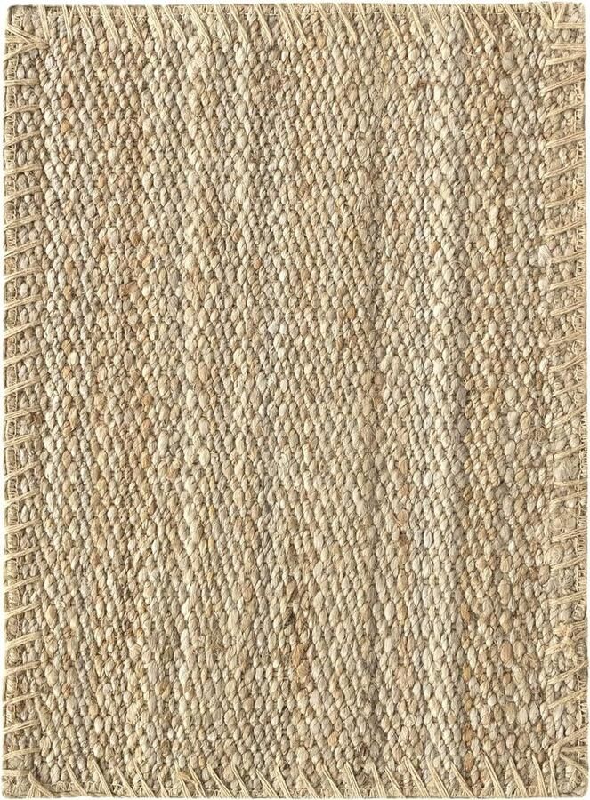 Jute Vloerkleed Granada Tapijt 100% Natuurlijke Jute Vezels Zacht Vloerkleed en Hoge Sterkte Handgeweven Voor Woonkamer Eetkamer Slaapkamer Hal Tapijt (70x50 cm)