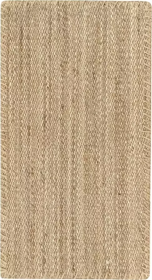 Jute Vloerkleed Granada Tapijt 100% Natuurlijke Jute Vezels Zacht Vloerkleed en Hoge Sterkte Handgeweven Woonkamer Eetkamer Slaapkamer Hal Tapijt (70x50 cm)