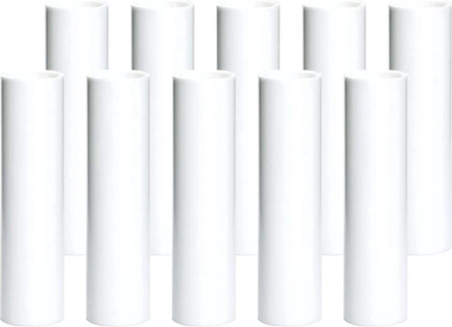 Kaarsenhouders Kroonluchters 10 stuks Wit 100 mm