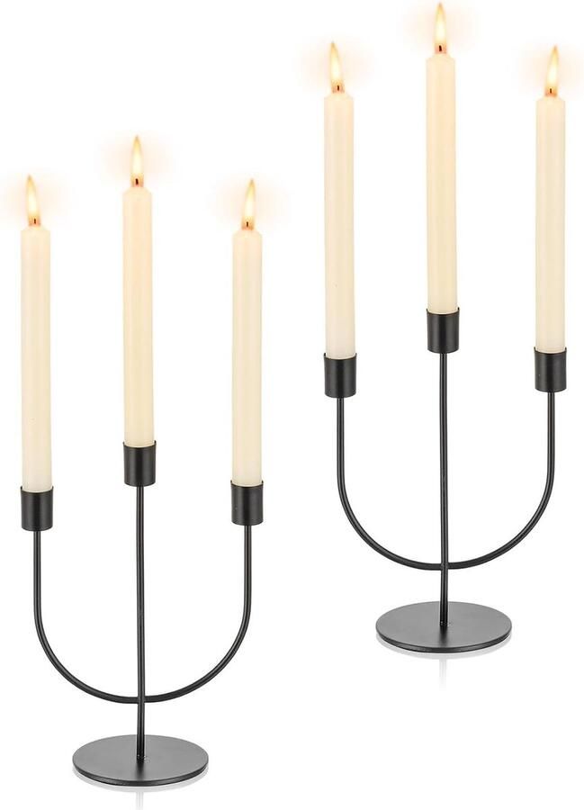 Kaarsenstandaard staafkaarsenstandaard metalen kaarsenhouder voor staafkaarsen kaarsenhouder voor bruiloft feest woonkamer eettafel decoratie