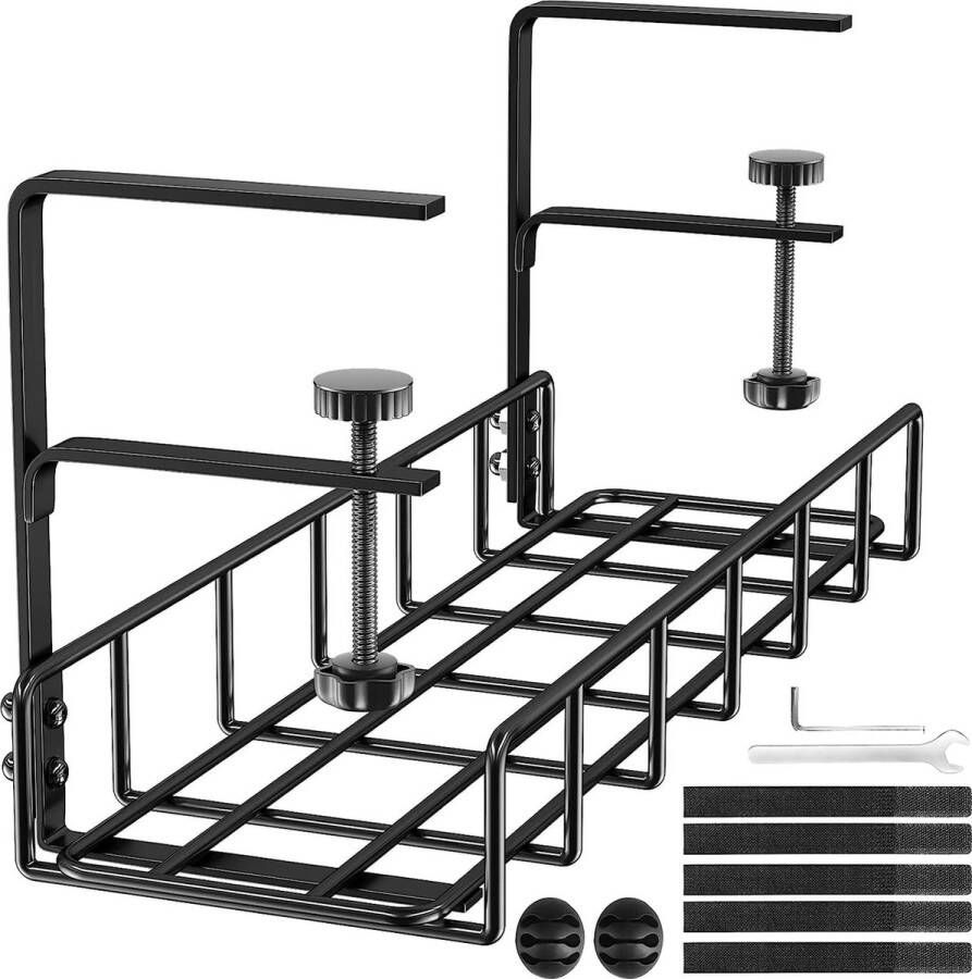 Kabelmanagement bureau verbeterde lange armklem montage binnen of buiten kabelmanagement onder bureau kabelmanagement voor bureau geschikt voor de meeste tafels