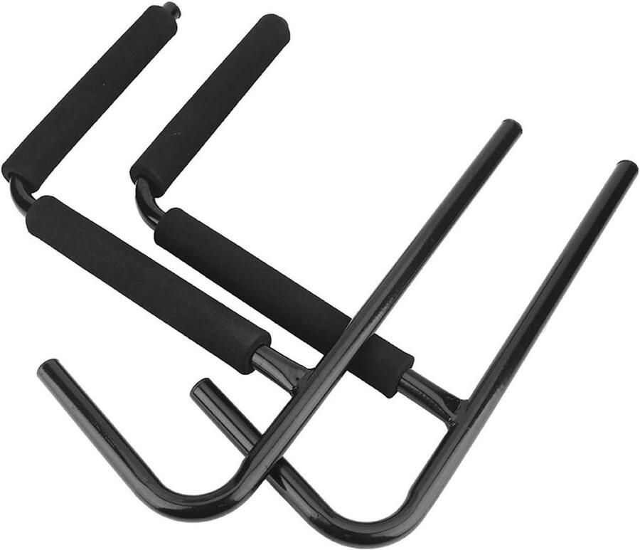 Allecto Plus Kajakhaken 2 stuks voor kano's wandrek kajak houder voor surfplanken zwart stevig en duurzaam wateractiviteiten handige opslag oplossing