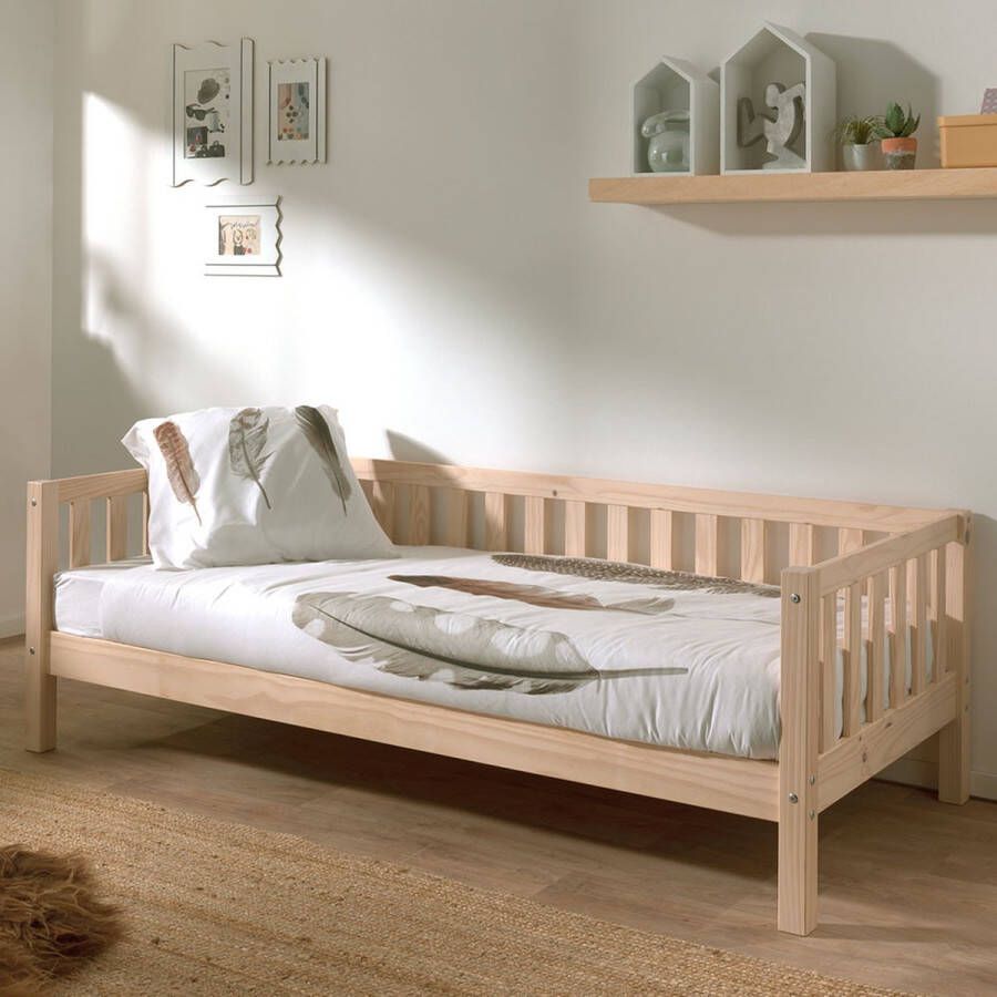 Kajuitbed 90 x 200 cm Luna Hout