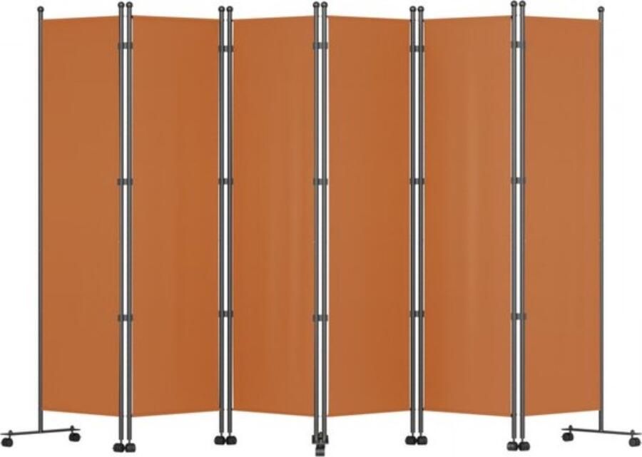 Kamerverdeler 6 Panelen Opvouwbaar Thuiskantoor Scheidingswand 308x185cm