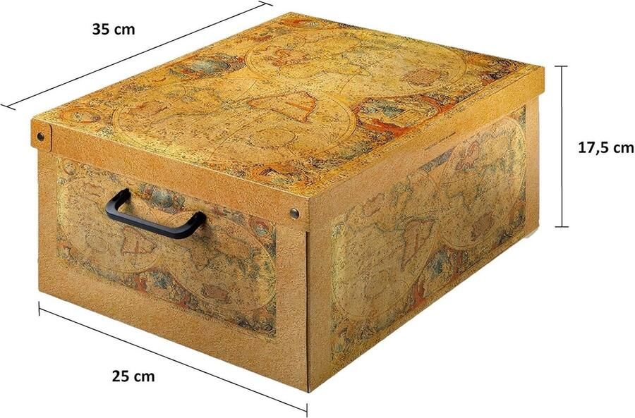 KANGURU BAULINO MARCO POLO Decoratieve Opbergdoos Opbergen 1 stuk Meerkleurig Karton 35 x 25 x 17 5 cm