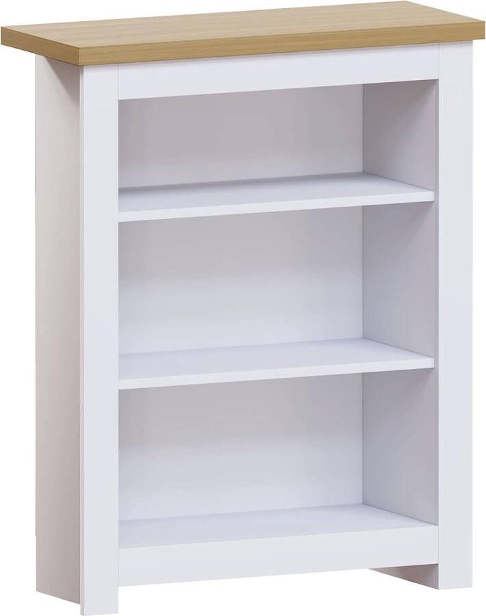 Kantoor boekenkast MDF spaanplaat en melamine fineer wit standaard