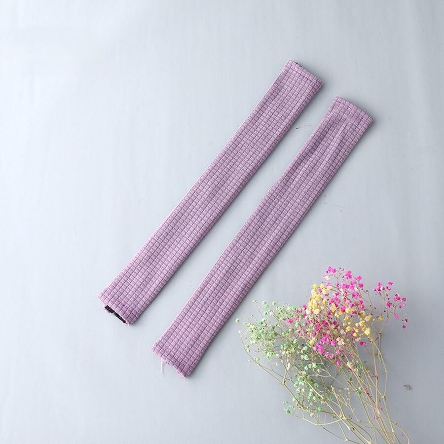 Kantoorstoel Armleuning Hoes 2 stuks Kantoorstoel Armleuning Hoezen Beschermers met Ritssluiting Rekbaar Waterbestendig Computerstoel Armleuning Hoezen voor Bureaustoelen donkere koffie - Foto 2