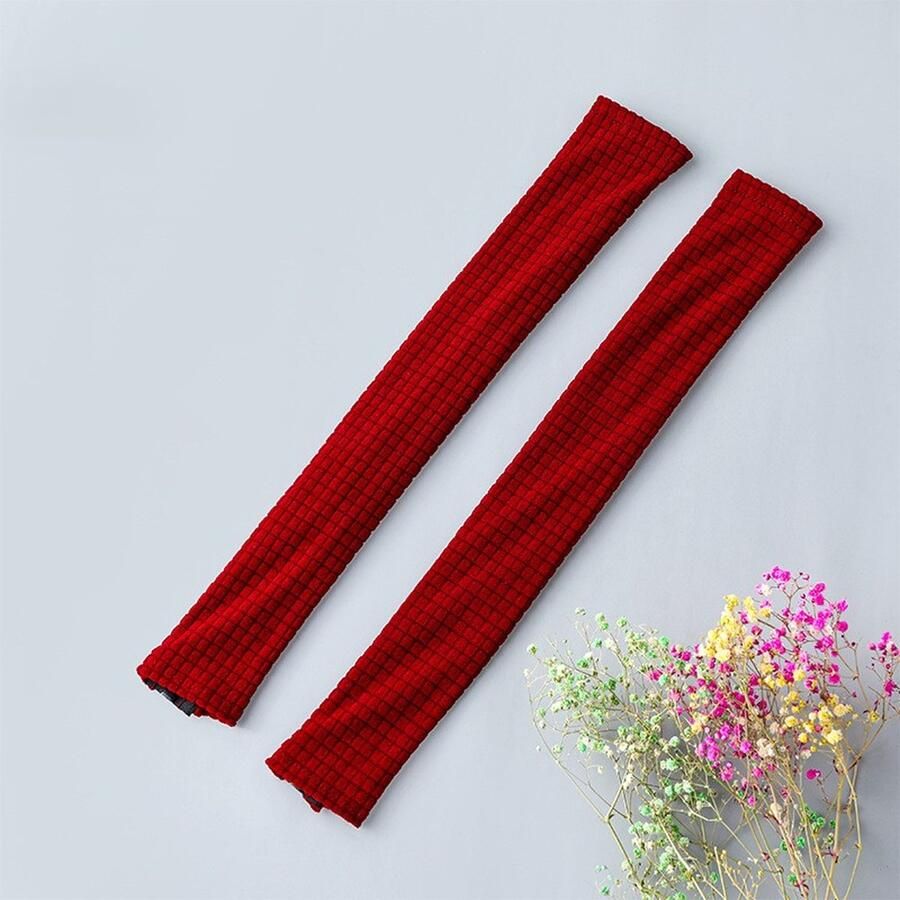 Kantoorstoel Armleuning Hoes 2 stuks Kantoorstoel Armleuning Hoezen Beschermers met Ritssluiting Rekbaar Waterbestendig Computerstoel Armleuning Hoezen voor Bureaustoelen donkere koffie