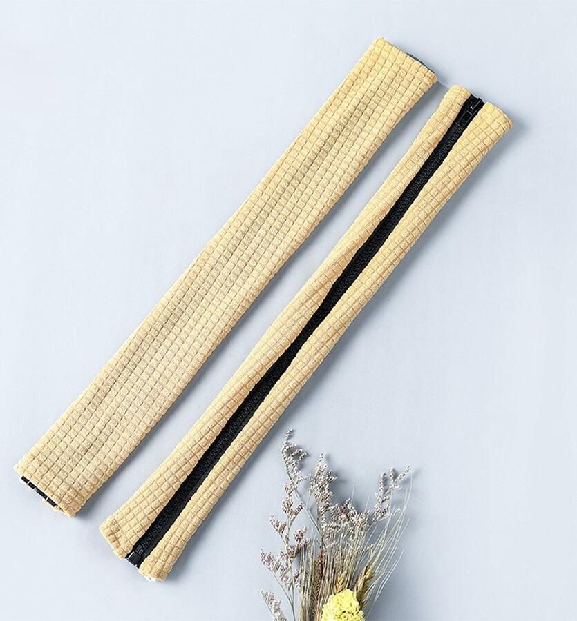 Kantoorstoel Armleuning Hoes 2 stuks Kantoorstoel Armleuning Hoezen Beschermers met Ritssluiting Rekbaar Waterbestendig Computerstoel Armleuning Hoezen voor Bureaustoelen donkere koffie - Foto 7