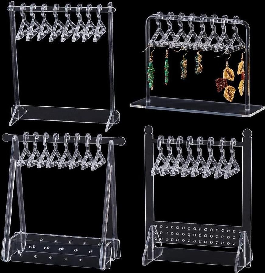 Kapstok Acryl Oorbel Displays Earring Houder Sieraden Stand Organizer Retail Show Oorstekers Display Rack Persoonlijke Tentoonstelling Sieraden kapstok