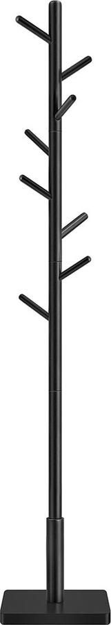 Rootz Living Rootz Kapstok Boom Hoedenstandaard 8 Haken Massief Hout MDF Basis Wolkenwit Inktzwart 30cm x 30cm x 175cm. Statische belasting: 24 kg