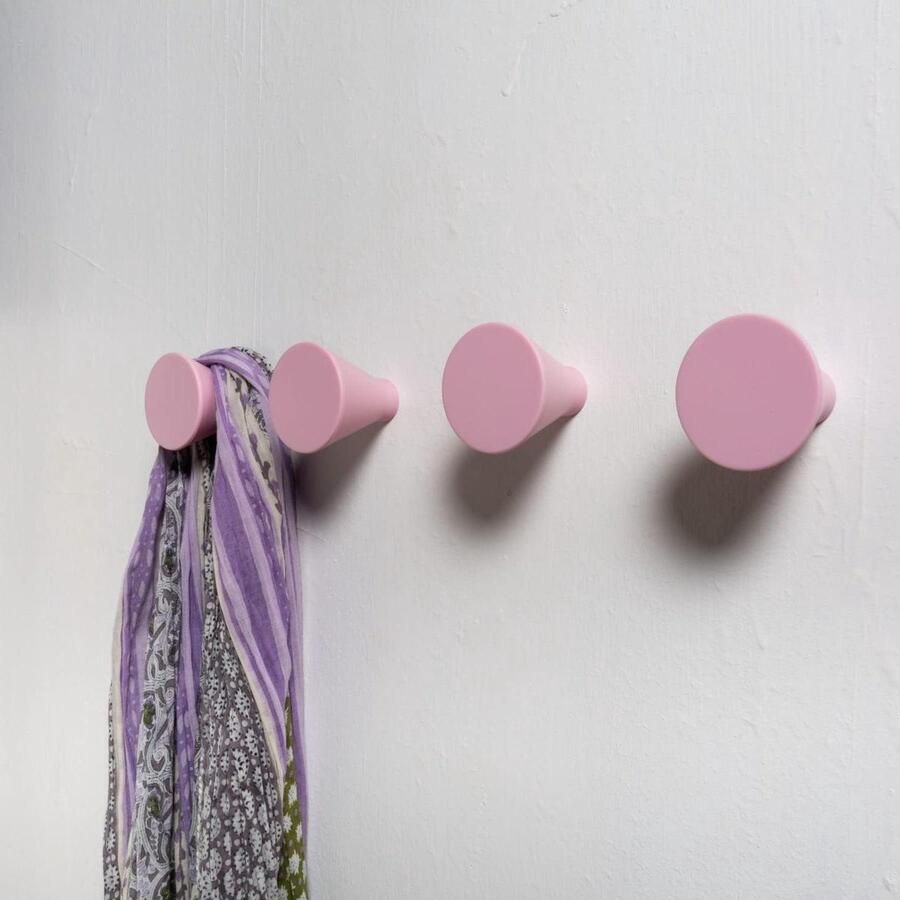 Senza Marchio Kapstok design kinderkamer muur-haakjes wandkapstok haakjes badkamer slaapkamer ROZE kapstok