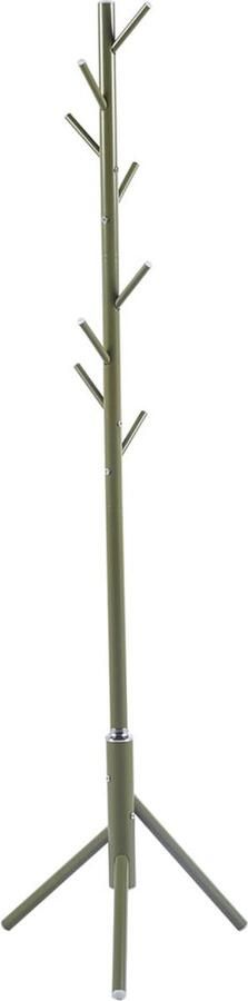 Kapstok Edith Groen Metaal 8 haken Breedte 48 cm Diepte 48 cm Hoogte 174 cm