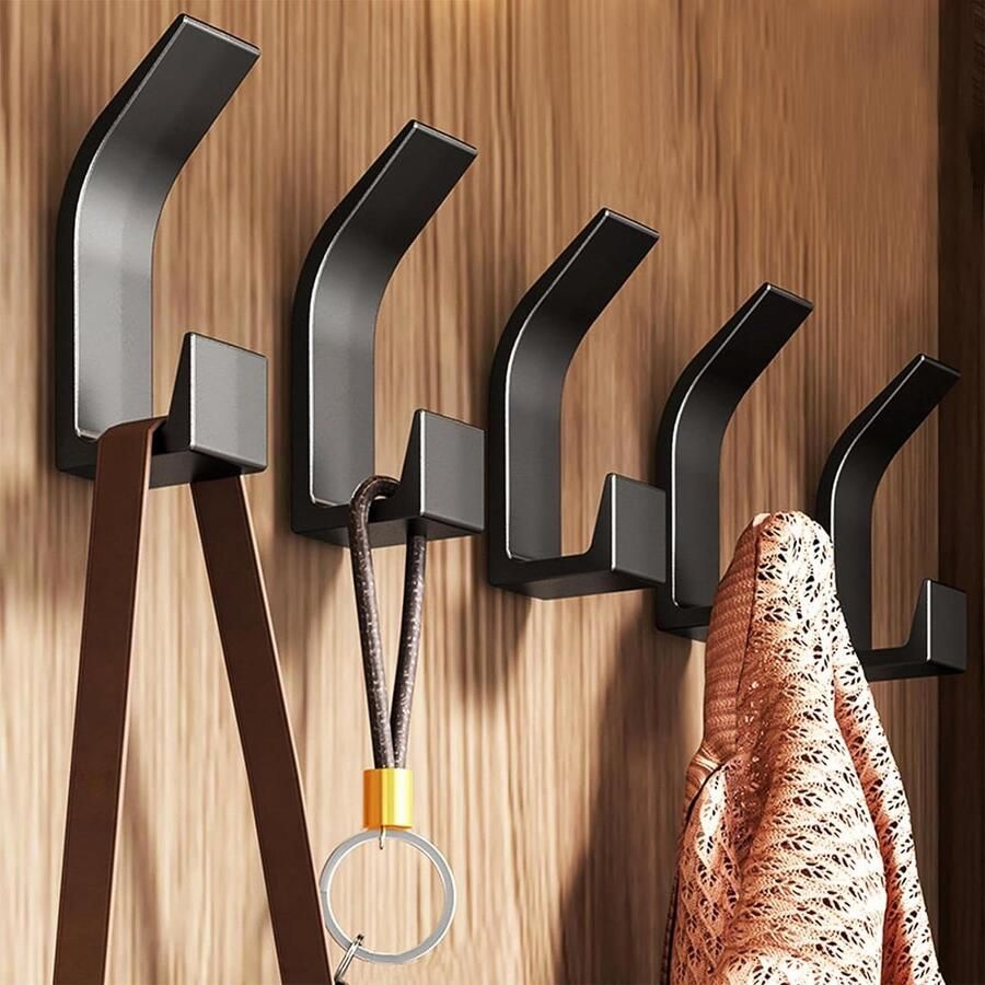 Kapstok Hangend Modern Metaal Haken Handdoekhaken Muurhaken Badkamer Slaapkamer Set van 5