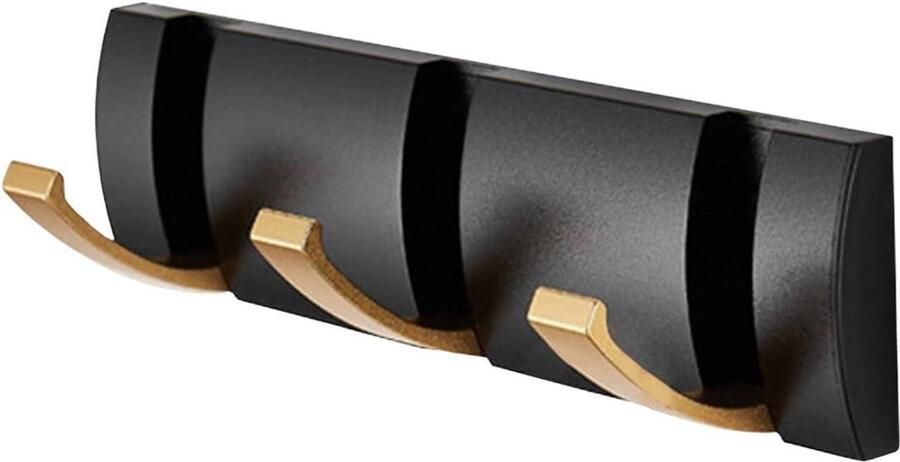 Kapstok Hangend Opvouwbare Metalen Wandgemonteerde Haken Zware Moderne Ruimtebesparende Handdoek Kledinghaken voor Keuken Badkamer Slaapkamer Entree (3 haaks)