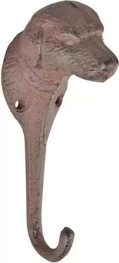 Esschert Design Kapstok Hond 15 x 5 cm Gietijzer Roestbruin