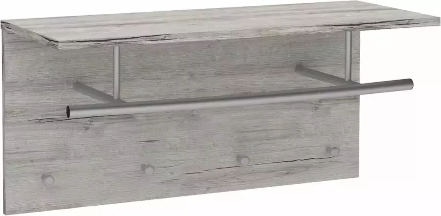 Kapstok Jens Zandeiken 4 haken Breedte 72 cm Diepte 29.3 cm Hoogte 34.5 cm