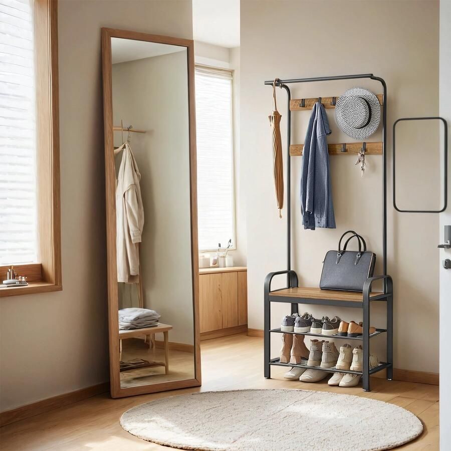 Kapstok kledingkast met schoenenbank