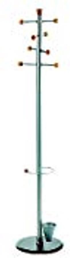 Kapstok met marmeren voet en geïntegreerde paraplubak ca. 175 cm zilver