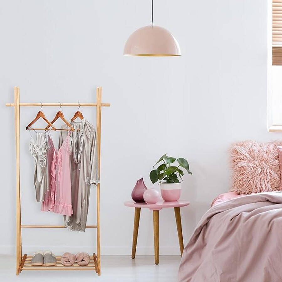 Kapstok met schoenenrek set clothes rack with shoe rack 153 x 87.5 x 45 cm