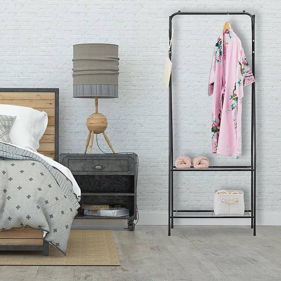 Kapstok met schoenenrek set clothes rack with shoe rack 33D x 60W x 158H centimetres