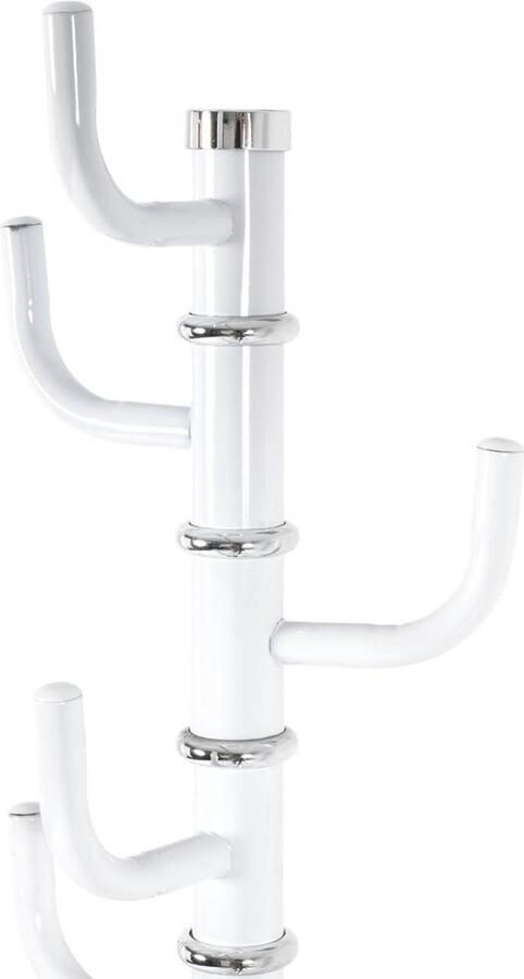 Kapstok metaal wit Ø 29 x H 170 cm Moderne HAKU Möbel design