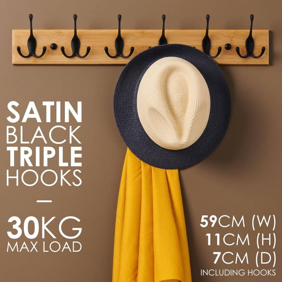 Kapstok mobiel Kledingrek Coat Rack Wall Coat Rack (2 pc.) 59 cm