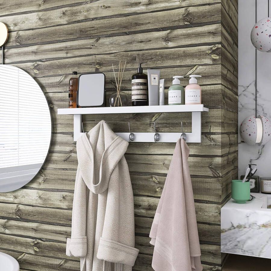 Kapstok mobiel Kledingrek Coat Rack Wall Coat Rack 29.2 Inch (White)