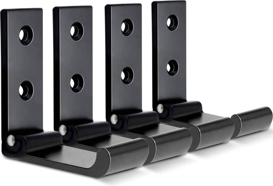 Kapstok Picket Rail Hook Wandkapstok met 5 haken Naturel Multifunctioneel Stijlvol kapstok - Foto 8