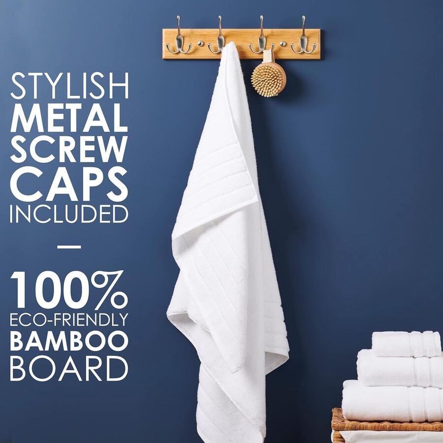 Kapstok Muur Wandkapstok Hout 2 stuks 42 cm