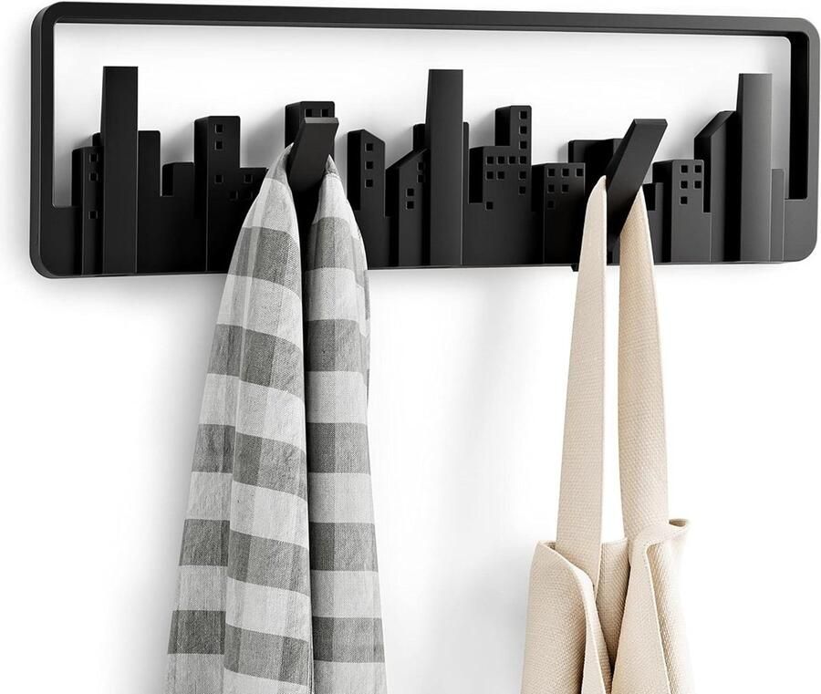 Kapstok Skyline 5 haken Zwart HTML content nodig kapstok