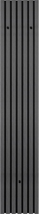 Kapstok Trio Geve Wandgarderobe 25x160cm Zwart MDF