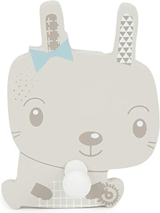 Kapstok voor Kinderen met Konijnenmotief Wandkapstok Hout voor Jassen en Rugzakken 12 cm Kapstokhaak