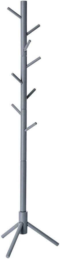 Rootz Living Rootz Kapstok Vrijstaand Kledingrek Massief Hout 8 Haken Boomvormig Grijs Wit 47 x 47 x 175 cm