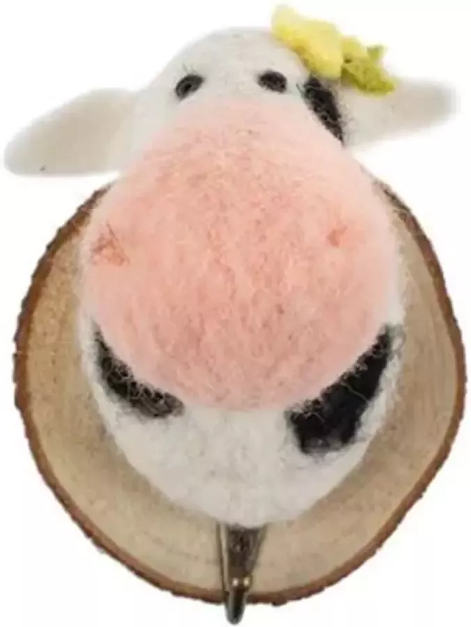 Kapstokhaak Koe Mrs. vilt muurhaak ophanghaak hanger