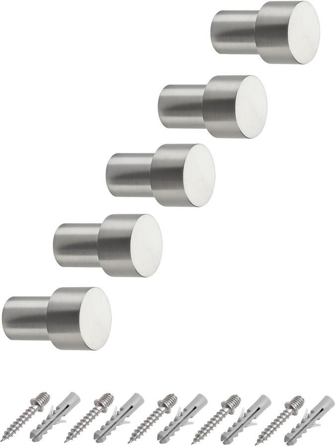 Kapstokhaak Tuula I functioneel design set van 5 RVS