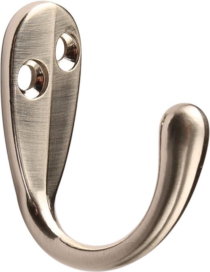 Kapstokhaak Wandgemonteerd 6 Stuks Satijn Nikkel Heavy Duty